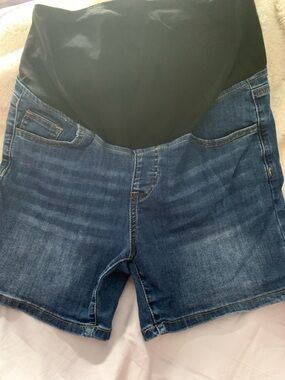 Maternity Denim Shorts - Blue